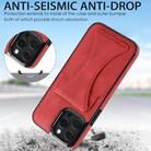 For iPhone 16 Pro Max Ultra-thin Shockproof Phone Protective Case with Holder(Red) - 3