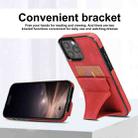 For iPhone 16 Pro Ultra-thin Shockproof Phone Protective Case with Holder(Red) - 2