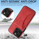 For iPhone 16 Pro Ultra-thin Shockproof Phone Protective Case with Holder(Red) - 3
