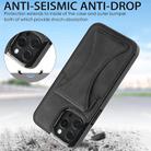 For iPhone 16 Pro Ultra-thin Shockproof Phone Protective Case with Holder(Black) - 3