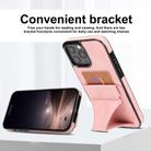 For iPhone 16 Pro Ultra-thin Shockproof Phone Protective Case with Holder(Rose Gold) - 2