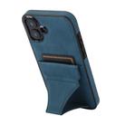 For iPhone 16 Plus Ultra-thin Shockproof Phone Protective Case with Holder(Blue) - 2