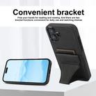 For iPhone 16 Plus Ultra-thin Shockproof Phone Protective Case with Holder(Black) - 3