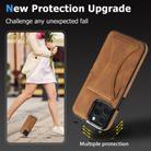 For iPhone 15 Pro Max Ultra-thin Shockproof Phone Protective Case with Holder(Brown) - 3