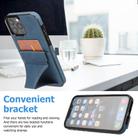 For iPhone 15 Pro Max Ultra-thin Shockproof Phone Protective Case with Holder(Blue) - 2