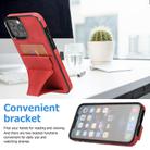 For iPhone 15 Pro Max Ultra-thin Shockproof Phone Protective Case with Holder(Red) - 2