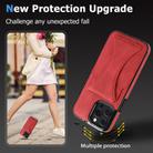 For iPhone 15 Pro Max Ultra-thin Shockproof Phone Protective Case with Holder(Red) - 3