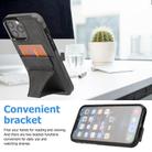 For iPhone 15 Pro Max Ultra-thin Shockproof Phone Protective Case with Holder(Black) - 2