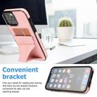 For iPhone 15 Pro Max Ultra-thin Shockproof Phone Protective Case with Holder(Rose Gold) - 2
