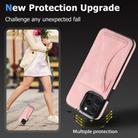 For iPhone 15 Pro Max Ultra-thin Shockproof Phone Protective Case with Holder(Rose Gold) - 3