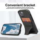 For iPhone 15 Plus / 14 Plus Ultra-thin Shockproof Phone Protective Case with Holder(Black) - 2