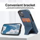 For iPhone 15 Ultra-thin Shockproof Phone Protective Case with Holder(Blue) - 2
