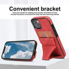 For iPhone 15 Ultra-thin Shockproof Phone Protective Case with Holder(Red) - 2