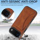 For iPhone 17 Air Ultra-thin Shockproof Phone Protective Case with Holder(Brown) - 3