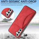 For Samsung Galaxy A15 Ultra-thin Shockproof Phone Protective Case with Holder(Red) - 3