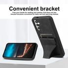 For Samsung Galaxy A15 Ultra-thin Shockproof Phone Protective Case with Holder(Black) - 2