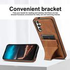 For Samsung Galaxy A35 5G Ultra-thin Shockproof Phone Protective Case with Holder(Brown) - 2