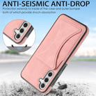 For Samsung Galaxy A35 5G Ultra-thin Shockproof Phone Protective Case with Holder(Rose Gold) - 3