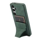 For Samsung Galaxy S24 5G Ultra-thin Shockproof Phone Protective Case with Holder(Green) - 2