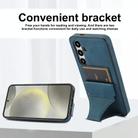 For Samsung Galaxy S24 5G Ultra-thin Shockproof Phone Protective Case with Holder(Blue) - 3