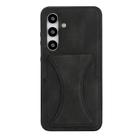 For Samsung Galaxy S24 5G Ultra-thin Shockproof Phone Protective Case with Holder(Black) - 1