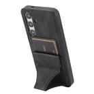 For Samsung Galaxy S24 5G Ultra-thin Shockproof Phone Protective Case with Holder(Black) - 2