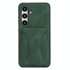 For Samsung Galaxy S24+ 5G Ultra-thin Shockproof Phone Protective Case with Holder(Green) - 1