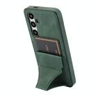 For Samsung Galaxy S24+ 5G Ultra-thin Shockproof Phone Protective Case with Holder(Green) - 2