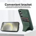 For Samsung Galaxy S24+ 5G Ultra-thin Shockproof Phone Protective Case with Holder(Green) - 3