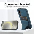 For Samsung Galaxy S24+ 5G Ultra-thin Shockproof Phone Protective Case with Holder(Blue) - 3