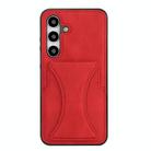 For Samsung Galaxy S24+ 5G Ultra-thin Shockproof Phone Protective Case with Holder(Red) - 1