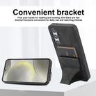For Samsung Galaxy S24+ 5G Ultra-thin Shockproof Phone Protective Case with Holder(Black) - 3