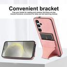For Samsung Galaxy S24+ 5G Ultra-thin Shockproof Phone Protective Case with Holder(Rose Gold) - 3