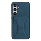 For Samsung Galaxy S24 FE 5G Ultra-thin Shockproof Phone Protective Case with Holder(Blue) - 1