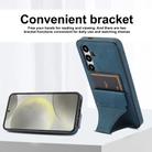 For Samsung Galaxy S24 FE 5G Ultra-thin Shockproof Phone Protective Case with Holder(Blue) - 3