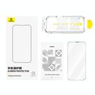 For iPhone 15 Pro Baseus Crystalline Series Full-Coverage HD Tempered Glass Screen Protector(Transparent) - 3