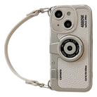 For iPhone 15 Camera Style Phone Case(White) - 1