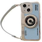 For iPhone 15 Camera Style Phone Case(Sky Blue) - 1