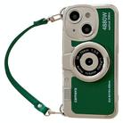 For iPhone 15 Camera Style Phone Case(Green) - 1