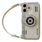 For iPhone 16 Camera Style Phone Case(White) - 1