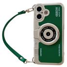 For iPhone 16 Plus Camera Style Phone Case(Green) - 1