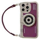 For iPhone 16 Pro Camera Style Phone Case(Purple) - 1