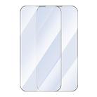 For iPhone 15 Pro Baseus Crystalline Series 2pcs Blue-Light Filtering Tempered Glass Screen Protector(Transparent) - 2