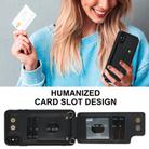 For iPhone XS Max Wristband Vertical Flip Wallet Back Cover Phone Case with Long Lanyard(Black) - 3