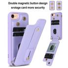 For iPhone SE 2022 / 2020 / 8 Wristband Vertical Flip Wallet Back Cover Phone Case with Long Lanyard(Purple) - 2