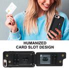 For iPhone 8 Plus / 7 Plus Wristband Vertical Flip Wallet Back Cover Phone Case with Long Lanyard(Black) - 3