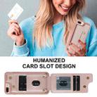 For iPhone 8 Plus / 7 Plus Wristband Vertical Flip Wallet Back Cover Phone Case with Long Lanyard(Rose Gold) - 3