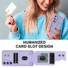 For Samsung Galaxy S24+ 5G Wristband Vertical Flip Wallet Back Cover Phone Case with Long Lanyard(Purple) - 3