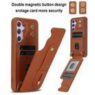 For Samsung Galaxy S24+ 5G Wristband Vertical Flip Wallet Back Cover Phone Case with Long Lanyard(Brown) - 2