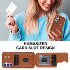 For Samsung Galaxy S24+ 5G Wristband Vertical Flip Wallet Back Cover Phone Case with Long Lanyard(Brown) - 3